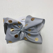 Load image into Gallery viewer, 8” Polka Dot Alligator Clip Bows
