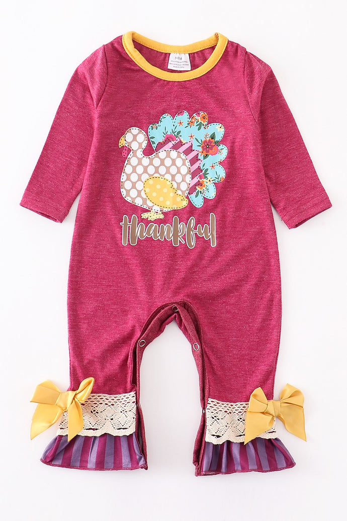 Turkey Ruffle Romper