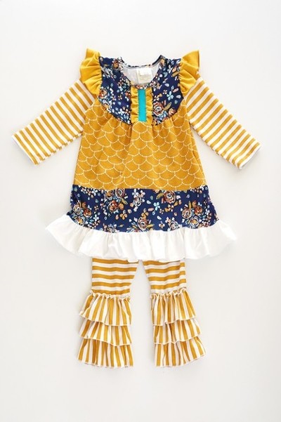 Stripe Ruffle Set