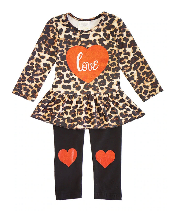 Leopard Heart Set