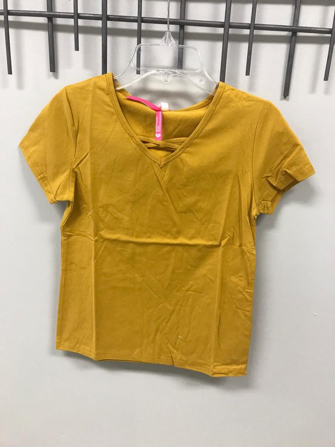 Girls Criss-Cross Solid Tee