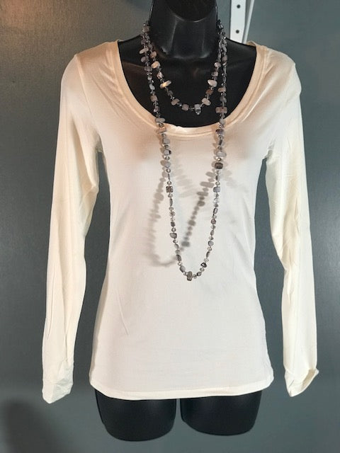 Round Neck Long Sleeve Top