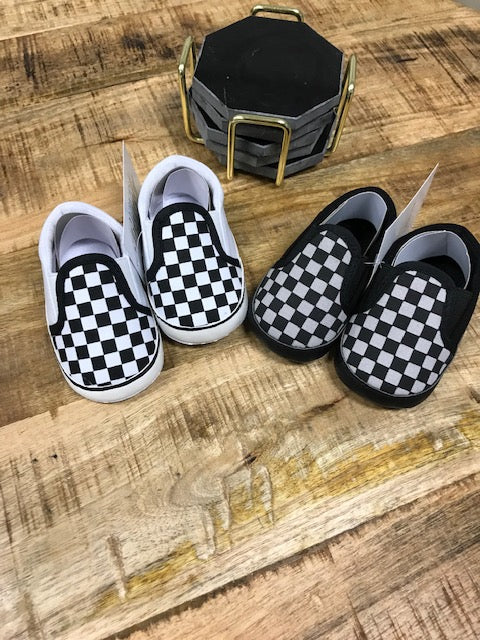 Checker Baby Shoes