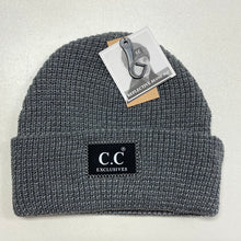 Load image into Gallery viewer, Unisex Reflective Solid C.C. Beanie
