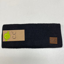 Load image into Gallery viewer, Soft Ribbed Leather Patch C.C. Head Wrap
