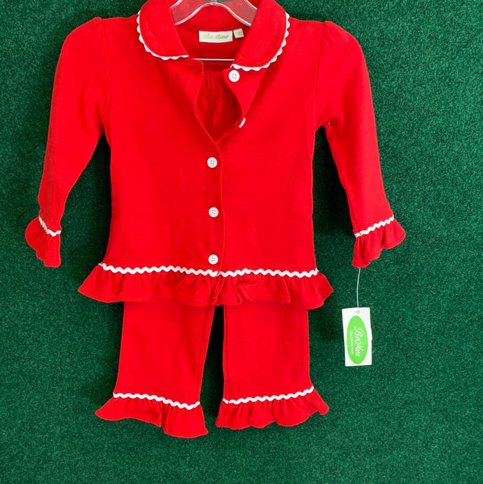 Red Ruffle Pj Set