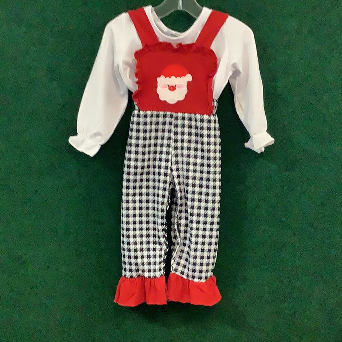 Plaid Santa Jumpsuit Set