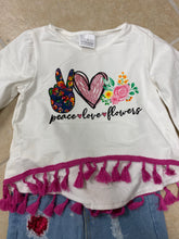 Load image into Gallery viewer, Peace Love Floral Pant Set
