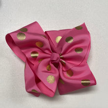 Load image into Gallery viewer, 8” Polka Dot Alligator Clip Bows
