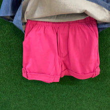 Load image into Gallery viewer, Peak Shoulder Stone Denim/Dark Pink Set
