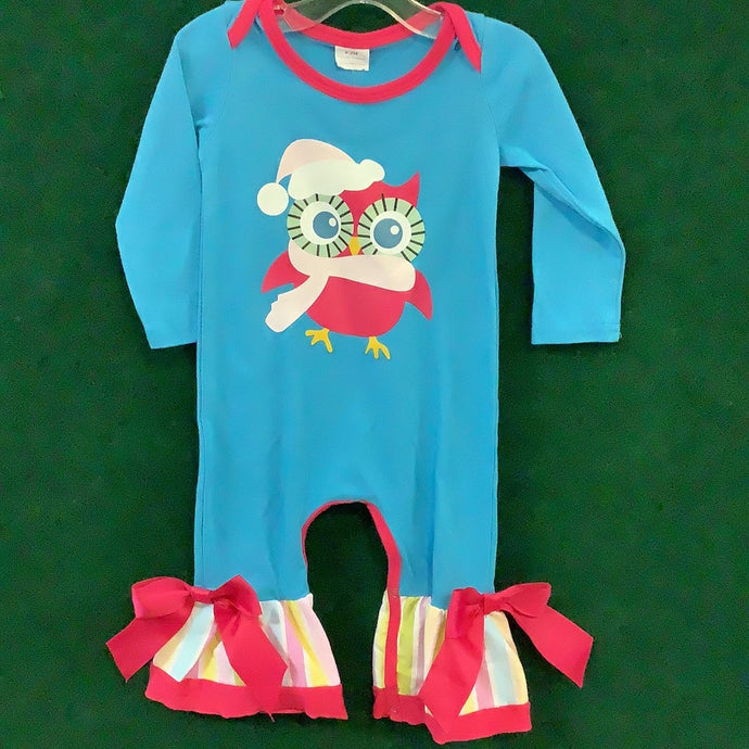 Owl Christmas Romper