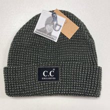 Load image into Gallery viewer, Unisex Reflective Solid C.C. Beanie
