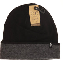 Load image into Gallery viewer, Unisex Two-Tone Reversible Beanie
