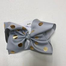 Load image into Gallery viewer, 8” Polka Dot Alligator Clip Bows
