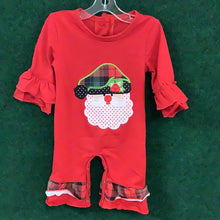 Load image into Gallery viewer, Santa Applique Romper
