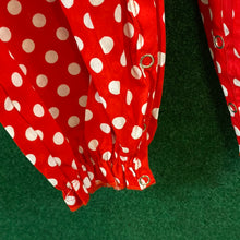 Load image into Gallery viewer, Heart Red Smock Romper
