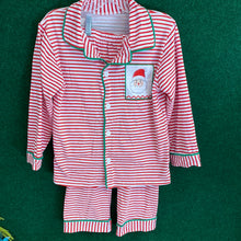 Load image into Gallery viewer, Boys Stripe Santa Pj Set
