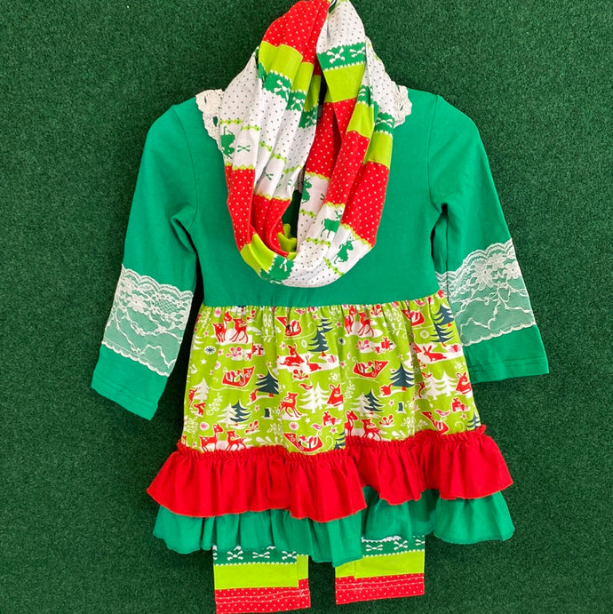 Ruffle lace Christmas Spirit Set