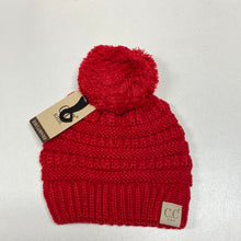 Load image into Gallery viewer, Solid Pom CC Beanie
