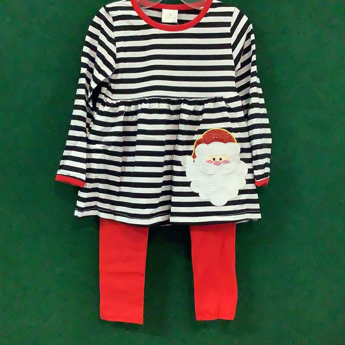 Stripe Santa Applique Set