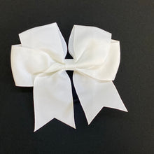 Load image into Gallery viewer, 4 1/2” Solid Ribbon Bow w/Scrunchie
