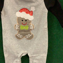 Load image into Gallery viewer, Gingerbread Applique Romper
