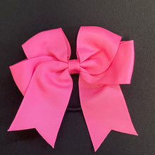 Load image into Gallery viewer, 4 1/2” Solid Ribbon Bow w/Scrunchie
