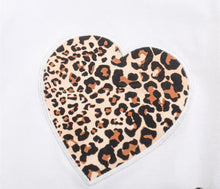 Load image into Gallery viewer, Heart Leopard Skirt Set
