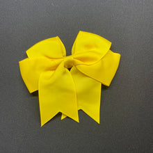 Load image into Gallery viewer, 4 1/2” Solid Ribbon Bow w/Scrunchie
