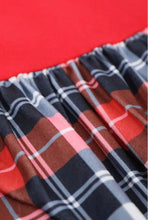 Load image into Gallery viewer, Plaid Red Sleeve Dress
