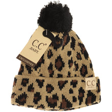 Load image into Gallery viewer, Baby Leopard &quot;CC&quot; Single Pom Beanie
